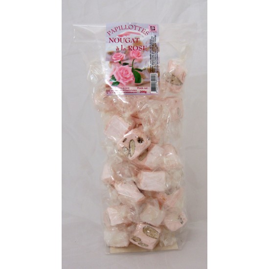 Papillotes de nougat a la rose 200g