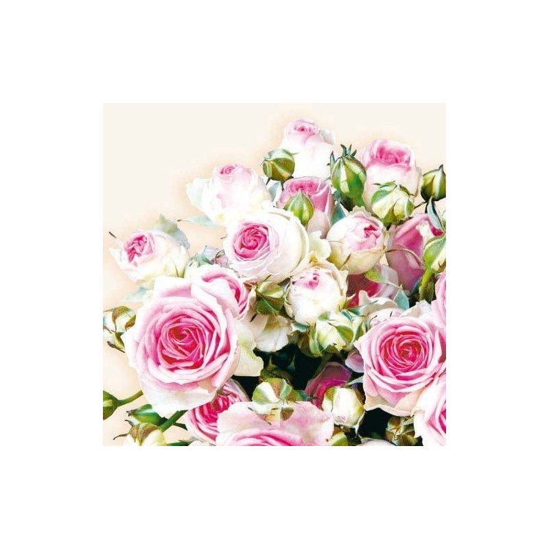Serviette Bouquet de rose