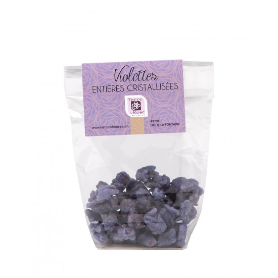 Fleurs de violette cristallisées 50g
