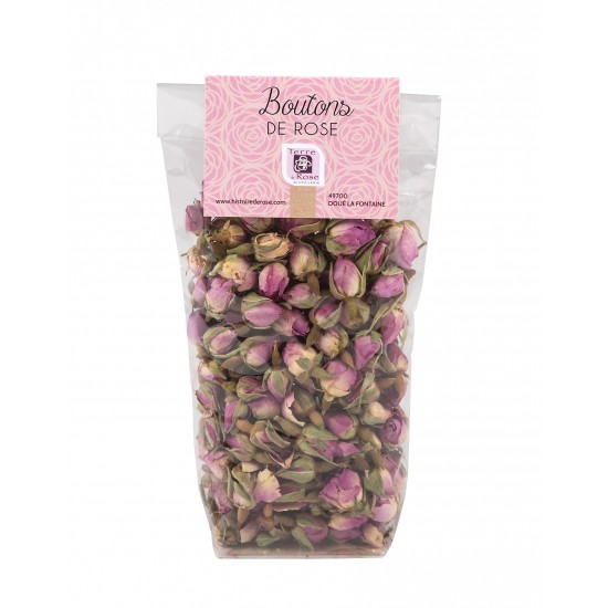 Boutons de rose séchés pour infusion 50 g Terre de Rose
