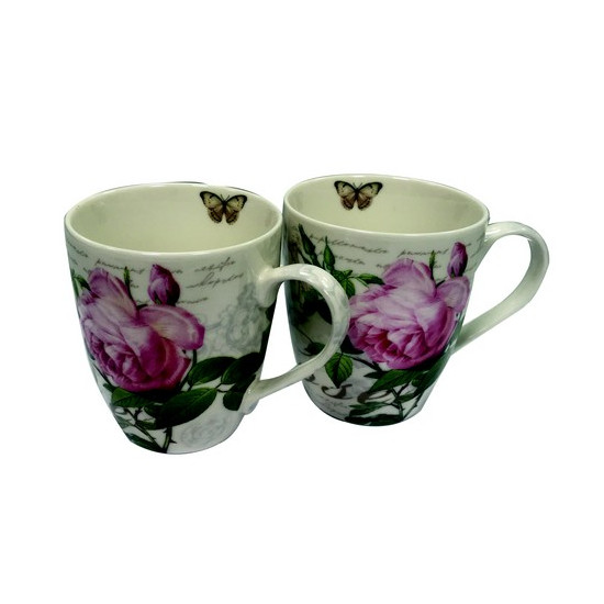 set de 2 mugs en porcelaine 350ml