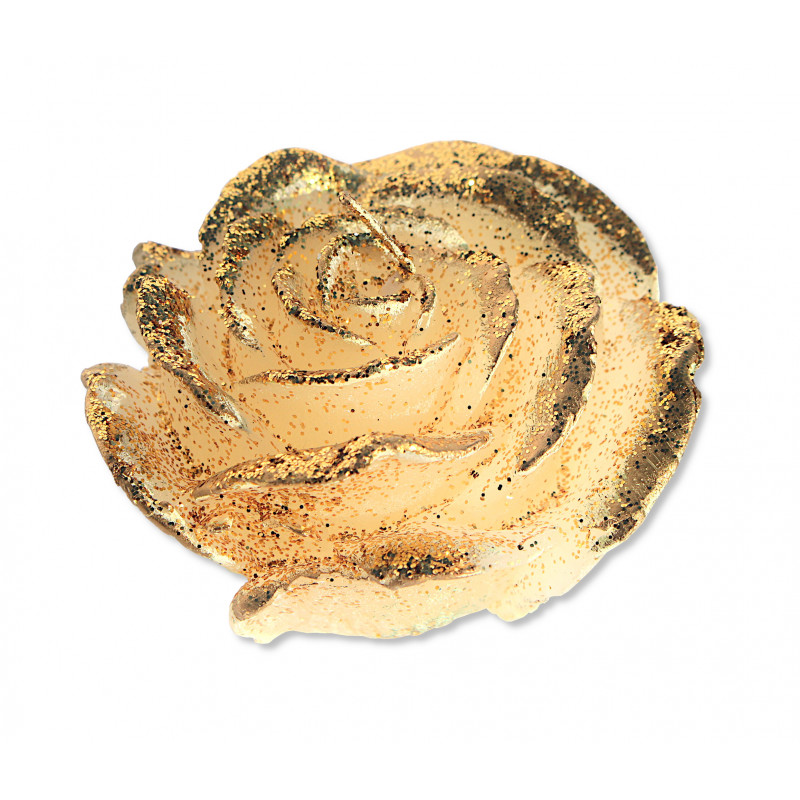 bougie paillettes forme rose bougie paillettes forme rose
