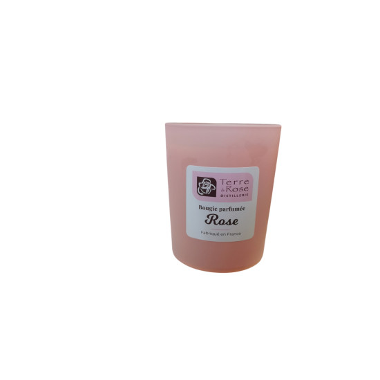 Rose-Scented Plant-Based Wax Candle with Box | Terre de Rose