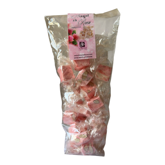 Rose Nougat 200 g individually wrapped pieces